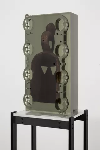 Dark silhouette :  Composition of borrowed inlets, Sculpture, 2018,Matthew Angelo Harrison