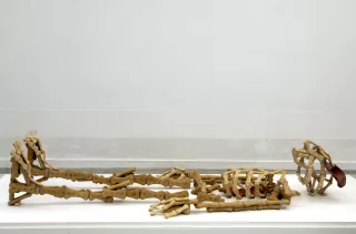L'homme aux oreilles de porc, 2005, Michel Blazy