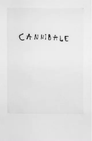 Cannibale, Dessin, 2003, Anne-Lise Coste