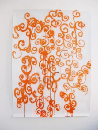 Orange, Dessin, 2005, Anne-Lise Coste