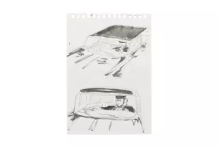 Storyboard original de Jonathan Livingston, Dessin, 2012, François Curlet