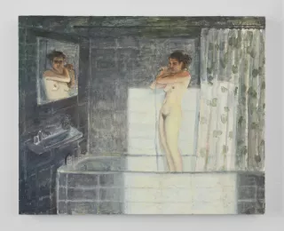 Esquisse pour la baignoire, Peinture, 2022, Nathanaëlle  Herbelin