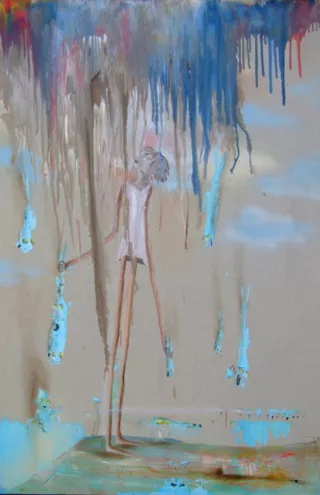 Les larmes de crocodile, Peinture, 2008, Marlène Mocquet