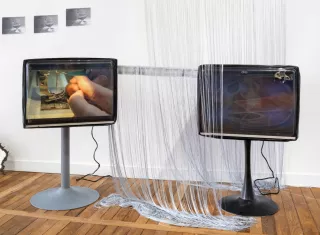 Coal powered T.V 1&2, Video installation, 2023, Jessi Reaves