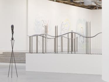 Exhibition view of <i>Days are Dogs</i> and <i>Garde-Fou</i>,