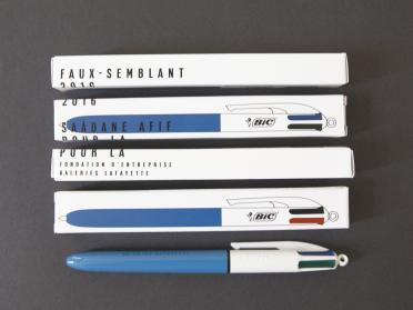 Saâdane Afif, False Pretence, BIC 4 Color, Lafayette Anticipations